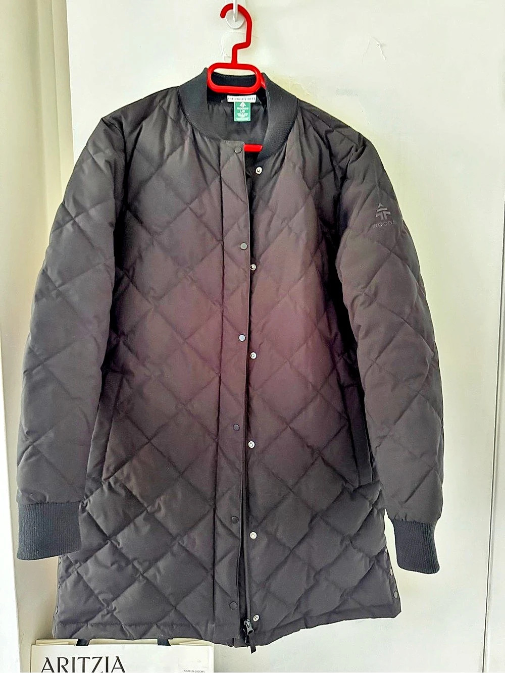 Woods Quilted Puffer Jacket in Black